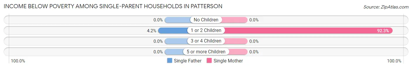 Income Below Poverty Among Single-Parent Households in Patterson