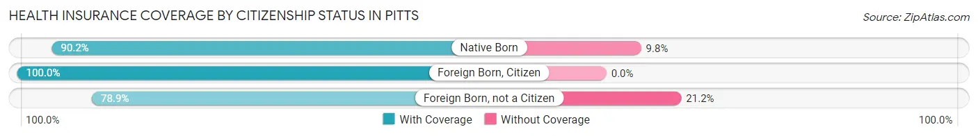 Health Insurance Coverage by Citizenship Status in Pitts