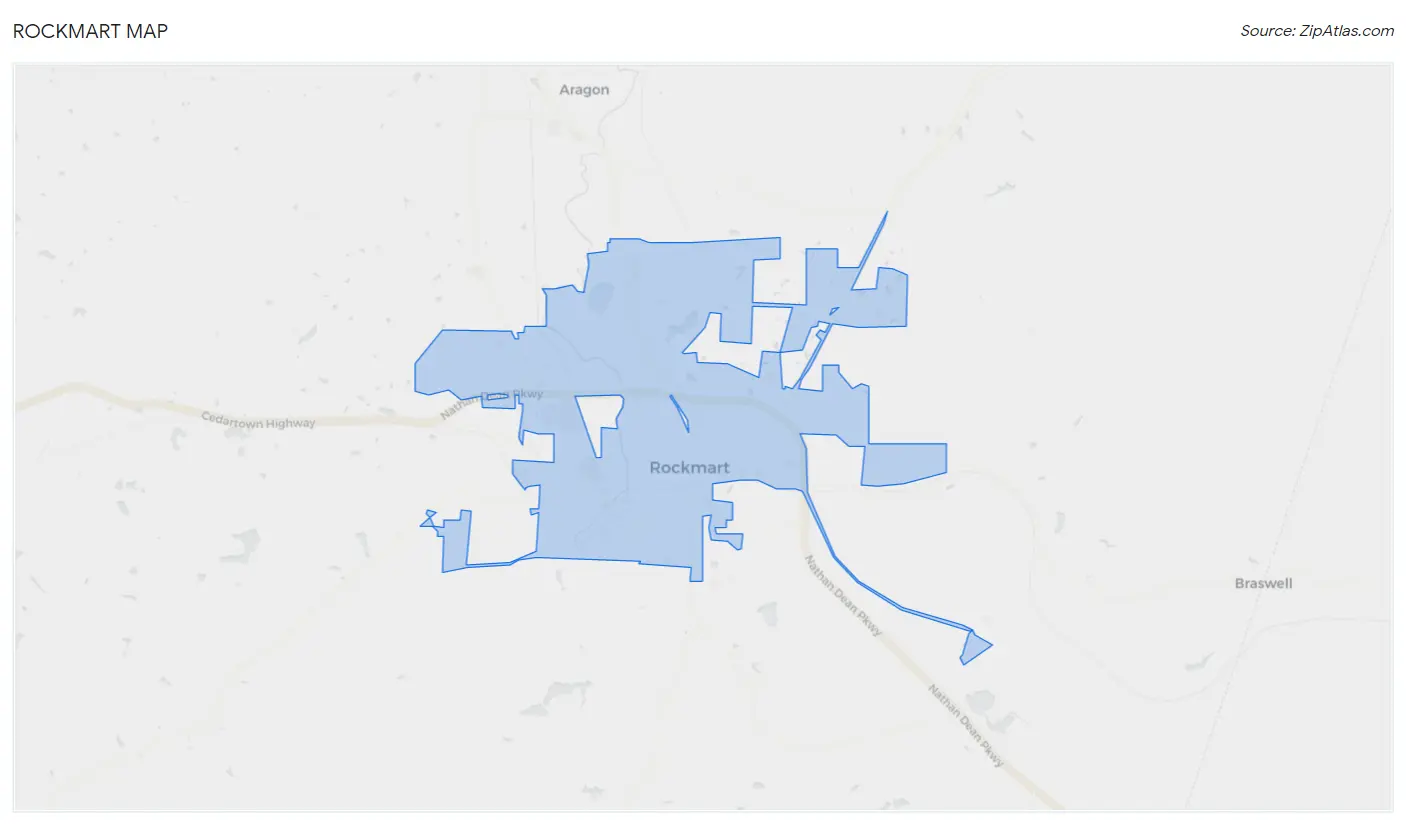 Rockmart Map