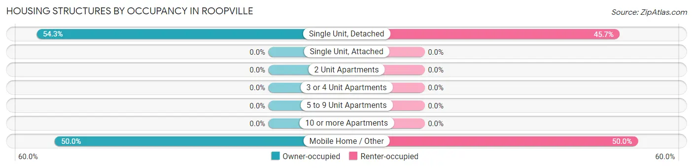 Housing Structures by Occupancy in Roopville