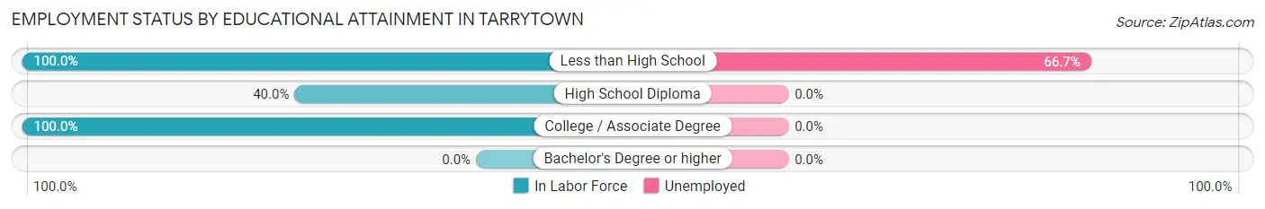 Employment Status by Educational Attainment in Tarrytown
