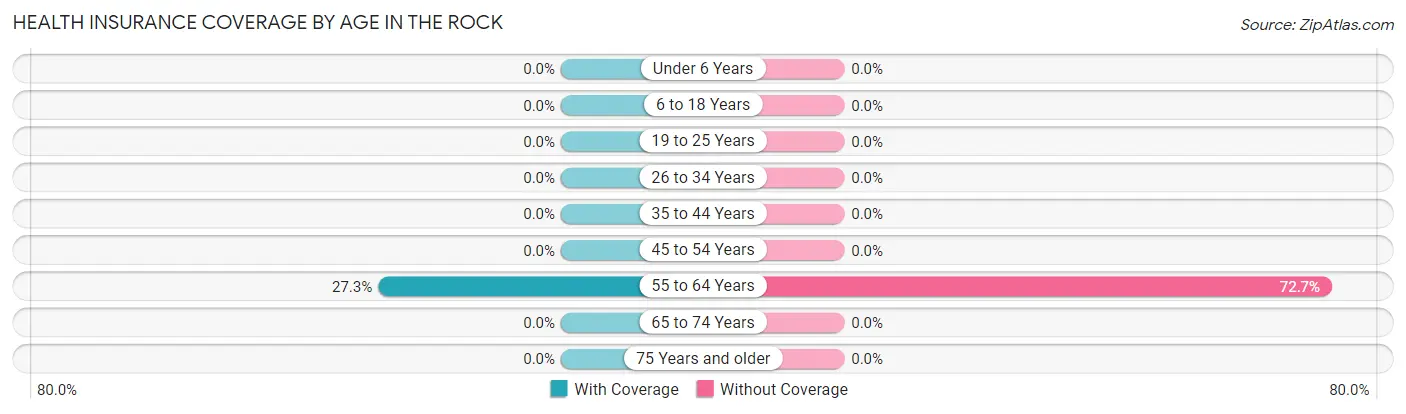 Health Insurance Coverage by Age in The Rock