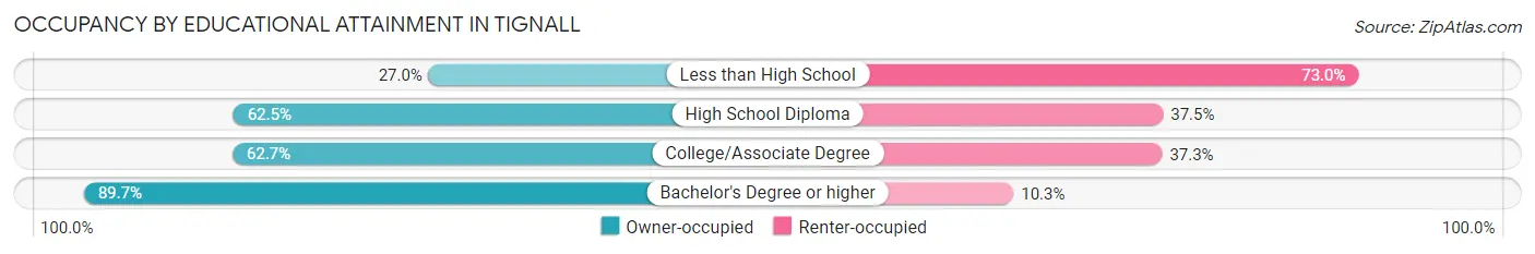 Occupancy by Educational Attainment in Tignall