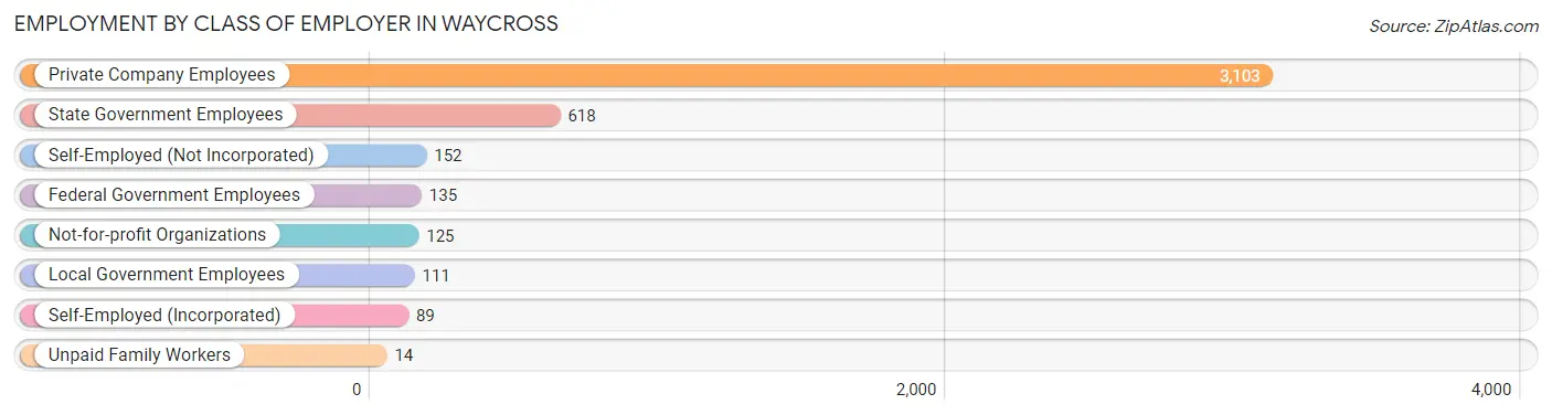 Employment by Class of Employer in Waycross