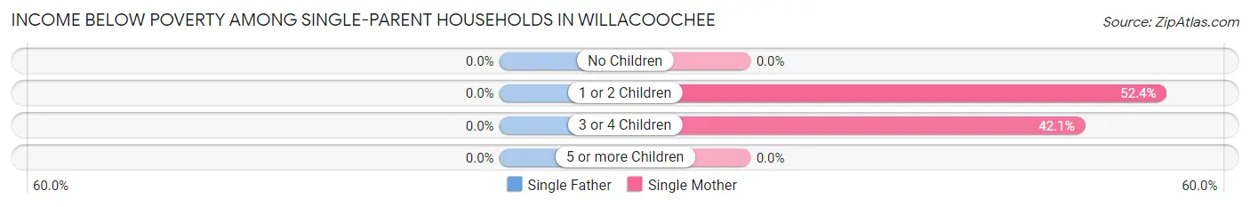 Income Below Poverty Among Single-Parent Households in Willacoochee