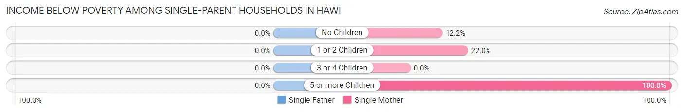 Income Below Poverty Among Single-Parent Households in Hawi