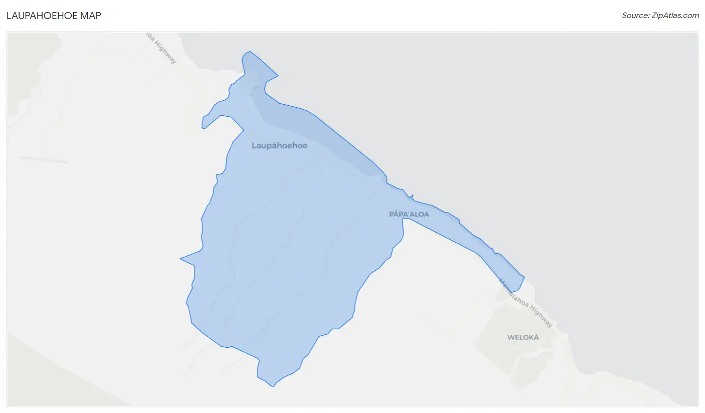 Laupahoehoe Map