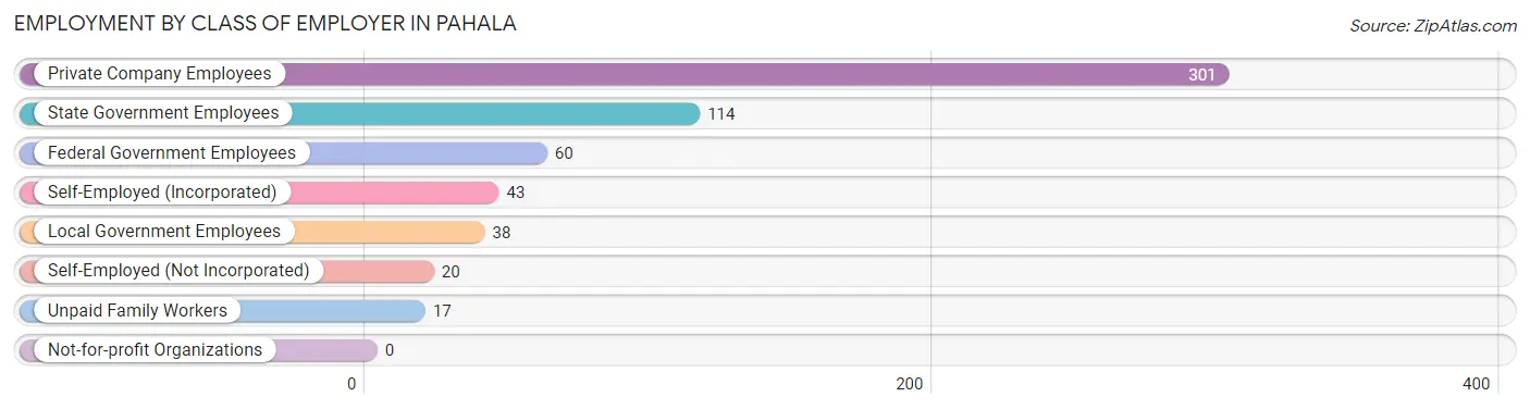 Employment by Class of Employer in Pahala