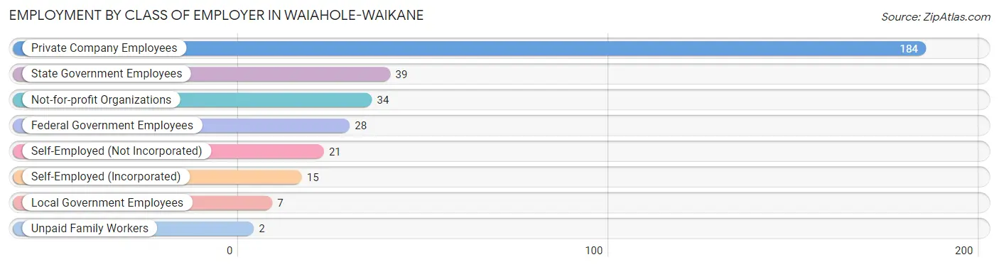 Employment by Class of Employer in Waiahole-Waikane
