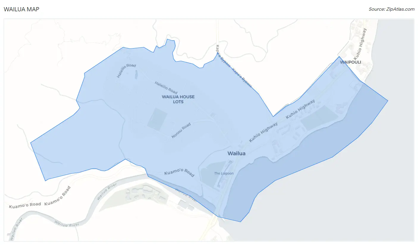 Wailua Map