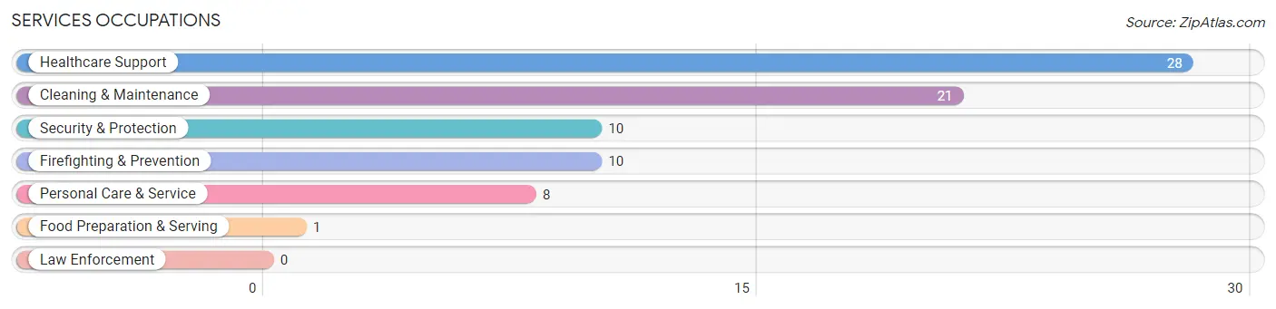 Services Occupations in Albert City