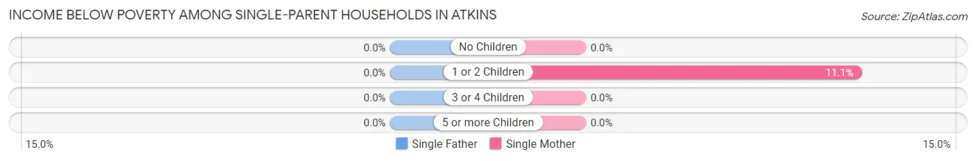 Income Below Poverty Among Single-Parent Households in Atkins