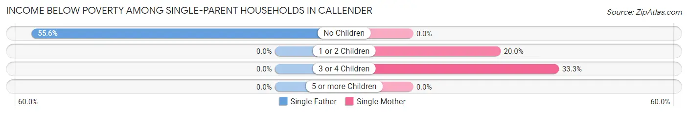 Income Below Poverty Among Single-Parent Households in Callender