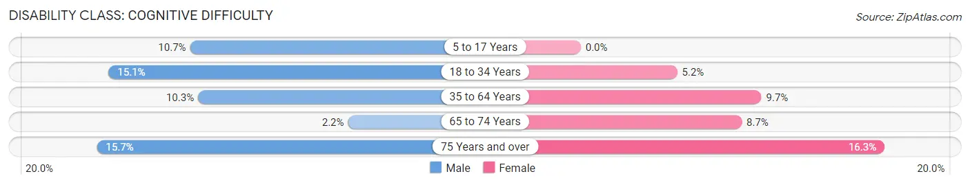 Disability in Centerville: <span>Cognitive Difficulty</span>