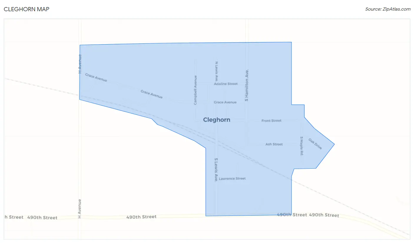 Cleghorn Map