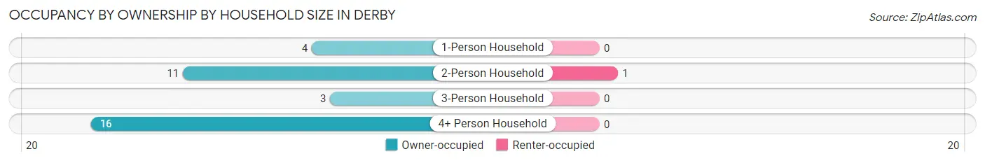 Occupancy by Ownership by Household Size in Derby