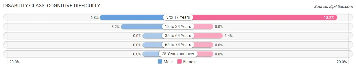 Disability in Dow City: <span>Cognitive Difficulty</span>