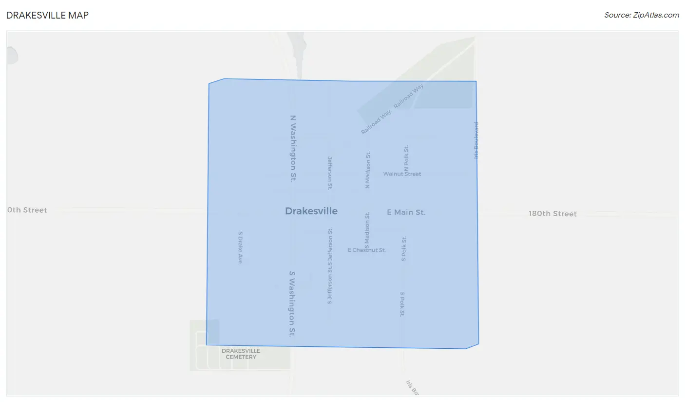 Drakesville Map