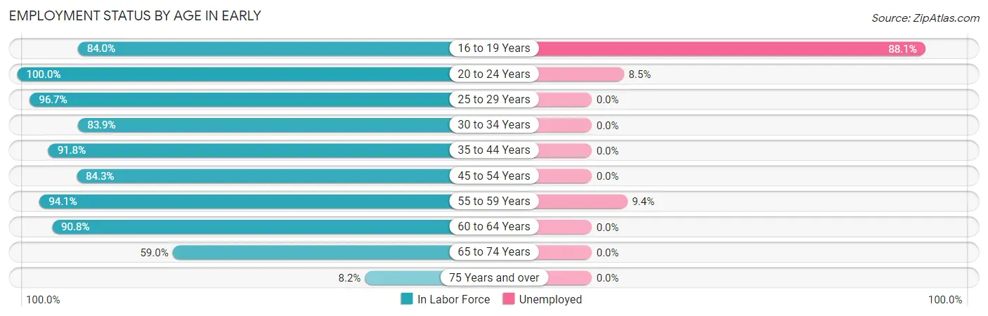 Employment Status by Age in Early