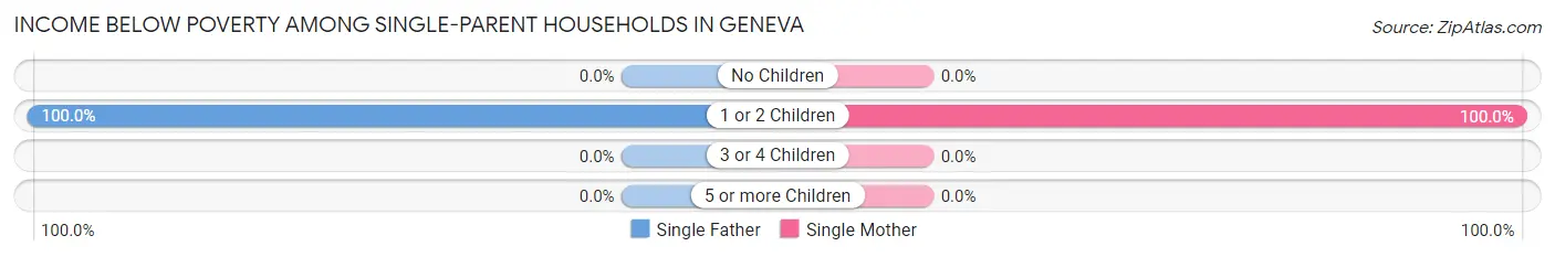 Income Below Poverty Among Single-Parent Households in Geneva