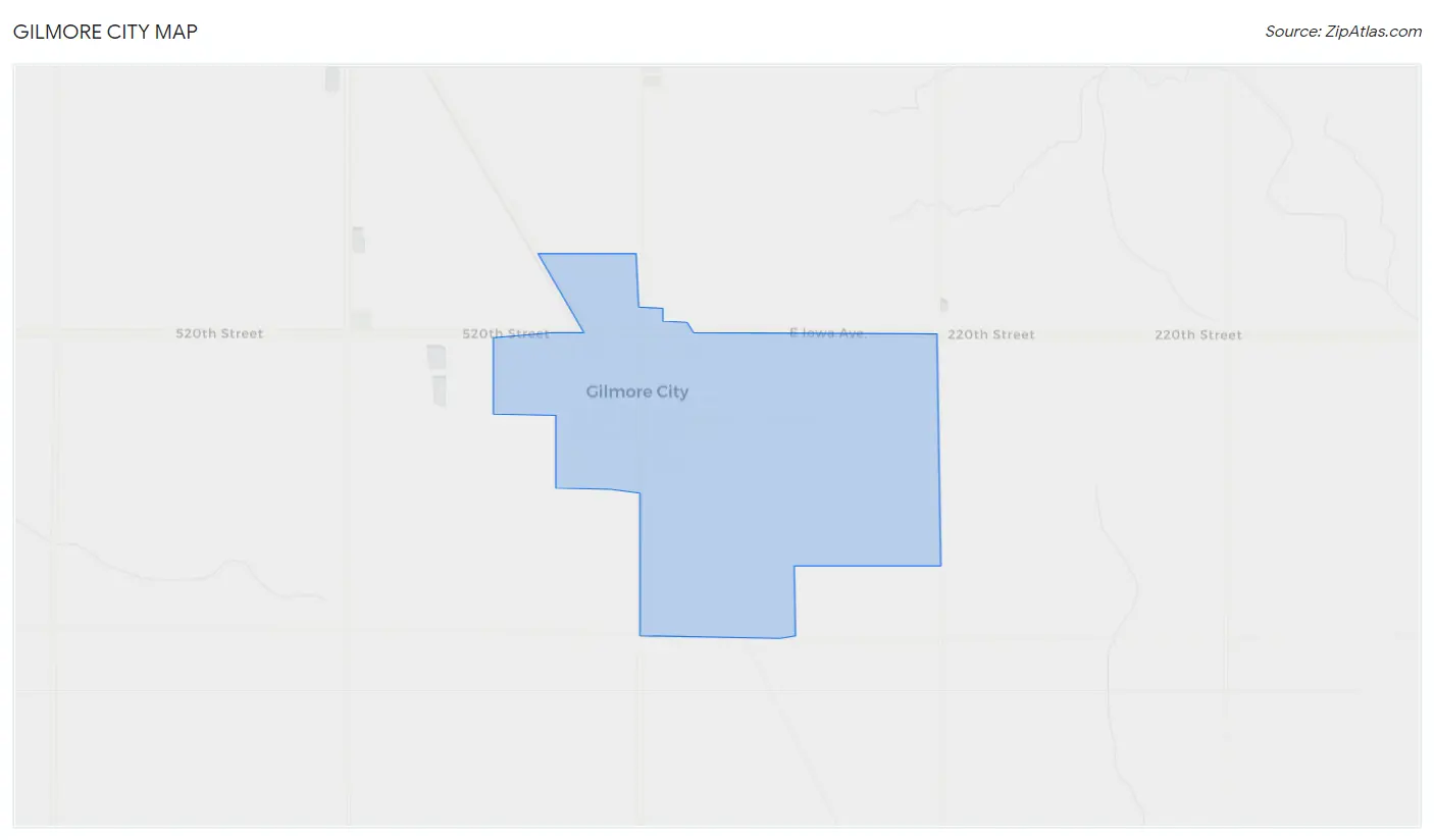 Gilmore City Map