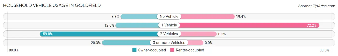 Household Vehicle Usage in Goldfield