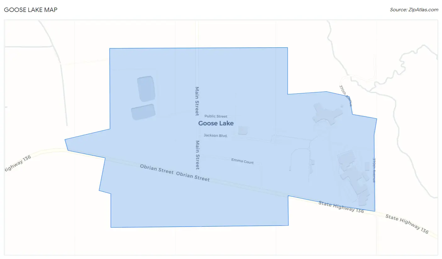 Goose Lake Map