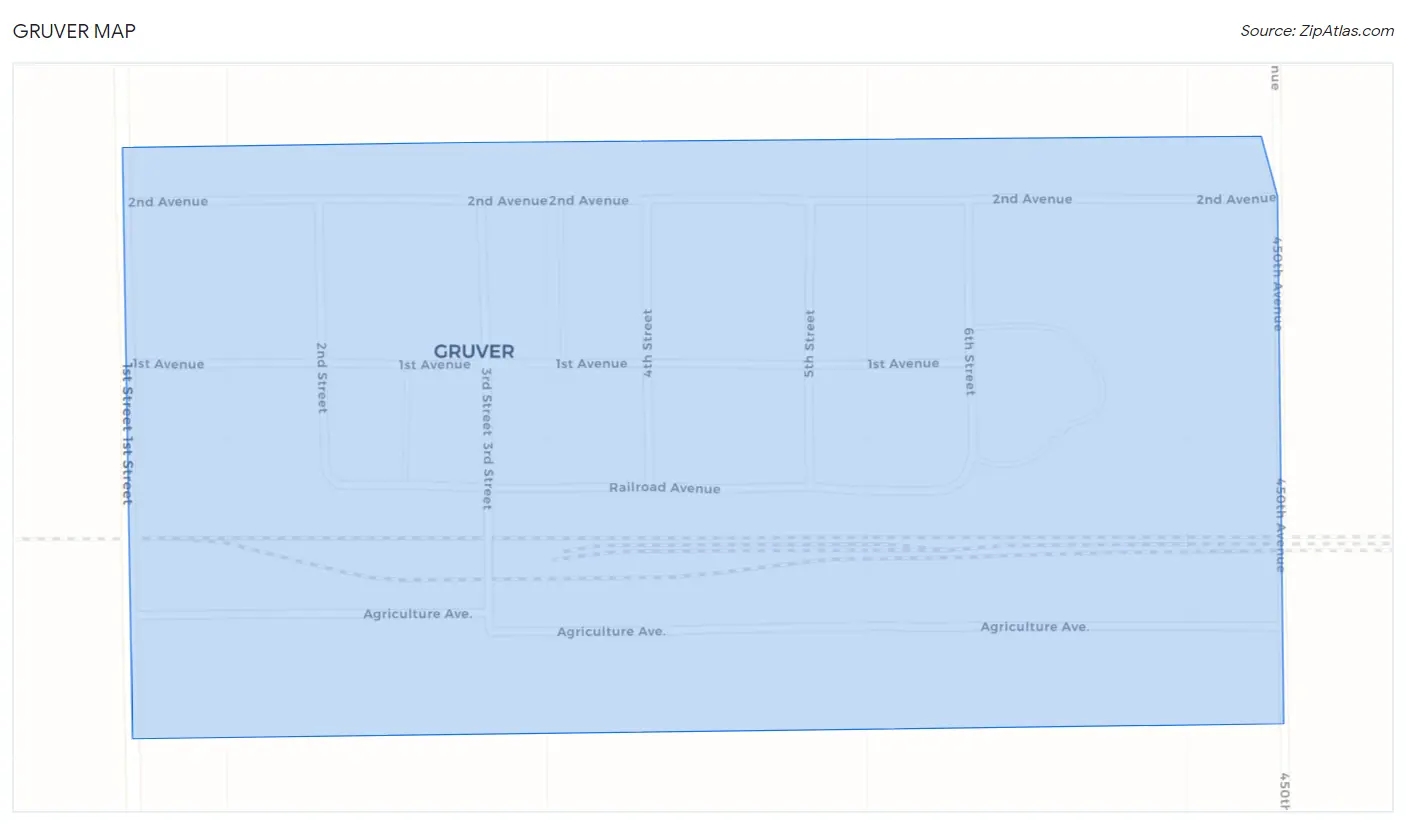 Gruver Map