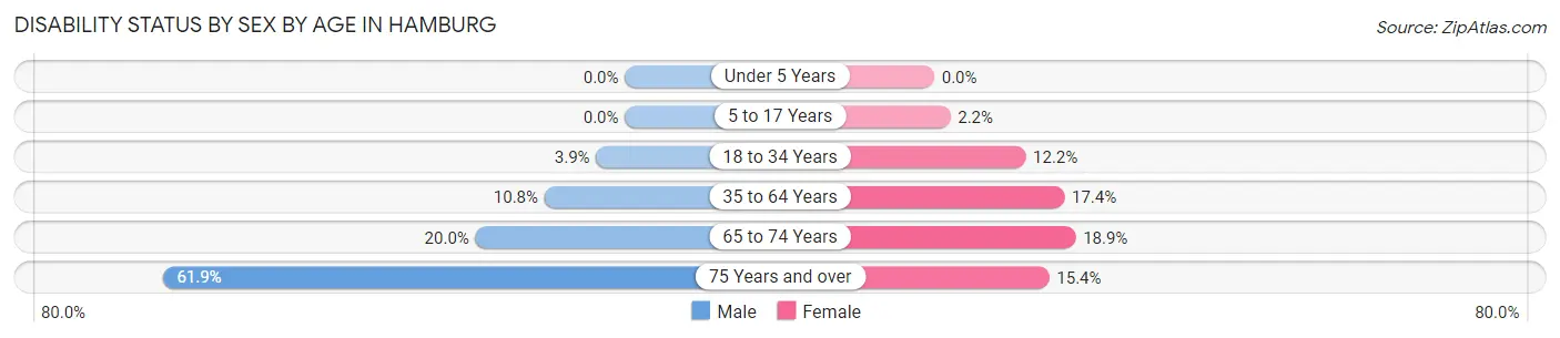 Disability Status by Sex by Age in Hamburg