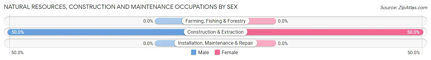 Natural Resources, Construction and Maintenance Occupations by Sex in Harper