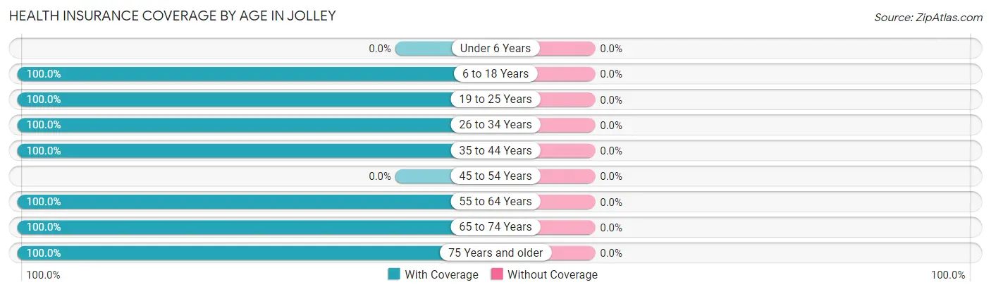 Health Insurance Coverage by Age in Jolley
