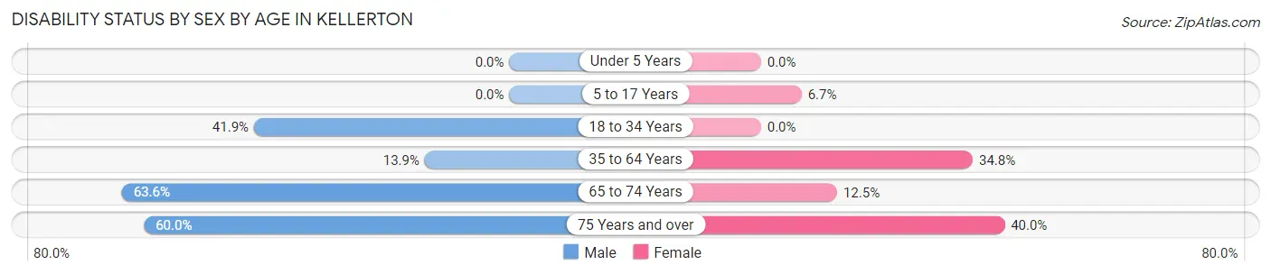 Disability Status by Sex by Age in Kellerton