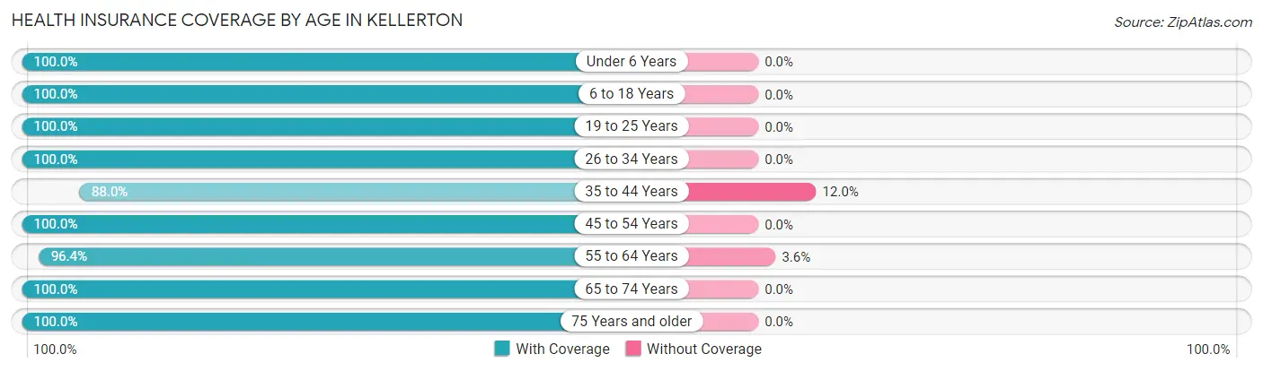 Health Insurance Coverage by Age in Kellerton