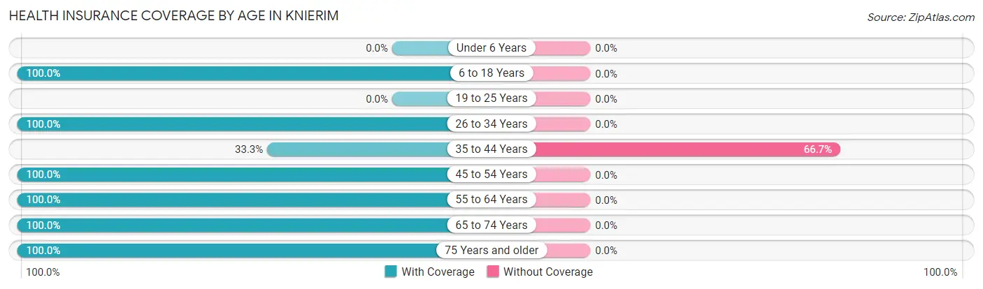 Health Insurance Coverage by Age in Knierim