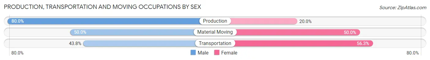 Production, Transportation and Moving Occupations by Sex in Lorimor
