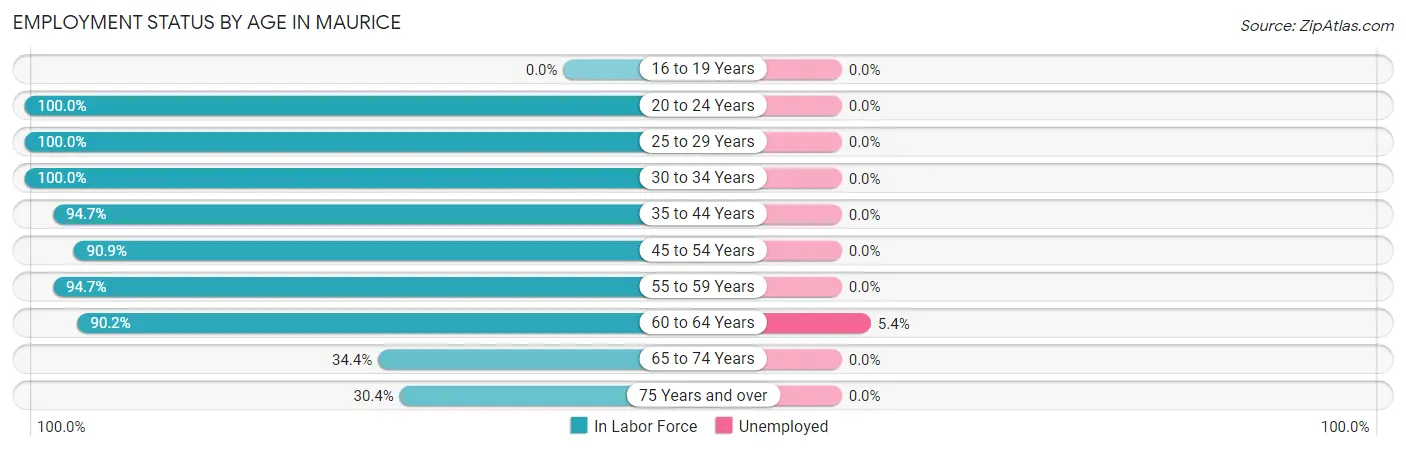 Employment Status by Age in Maurice