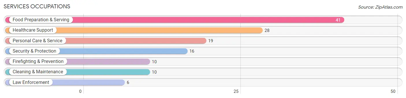 Services Occupations in Monona