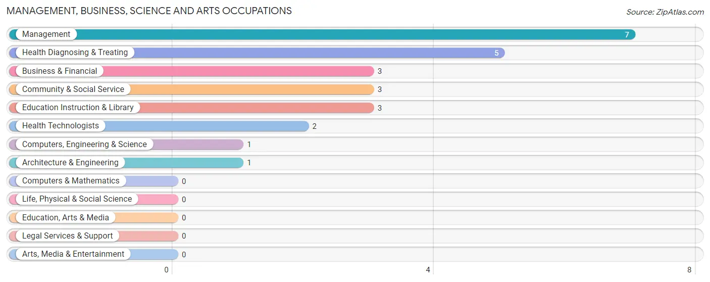 Management, Business, Science and Arts Occupations in New Liberty