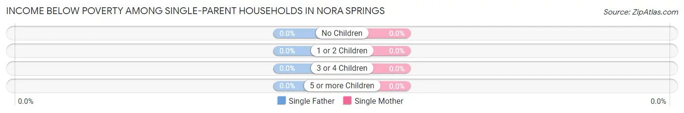 Income Below Poverty Among Single-Parent Households in Nora Springs