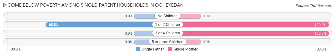 Income Below Poverty Among Single-Parent Households in Ocheyedan