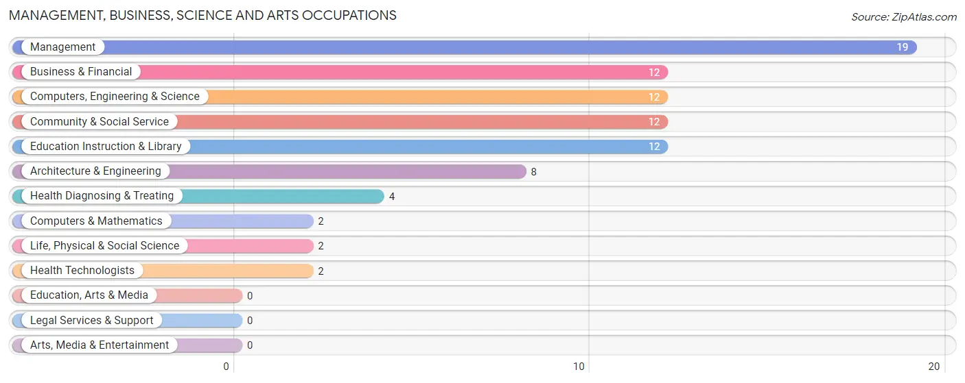 Management, Business, Science and Arts Occupations in Otho