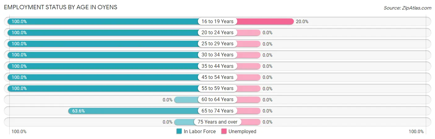 Employment Status by Age in Oyens