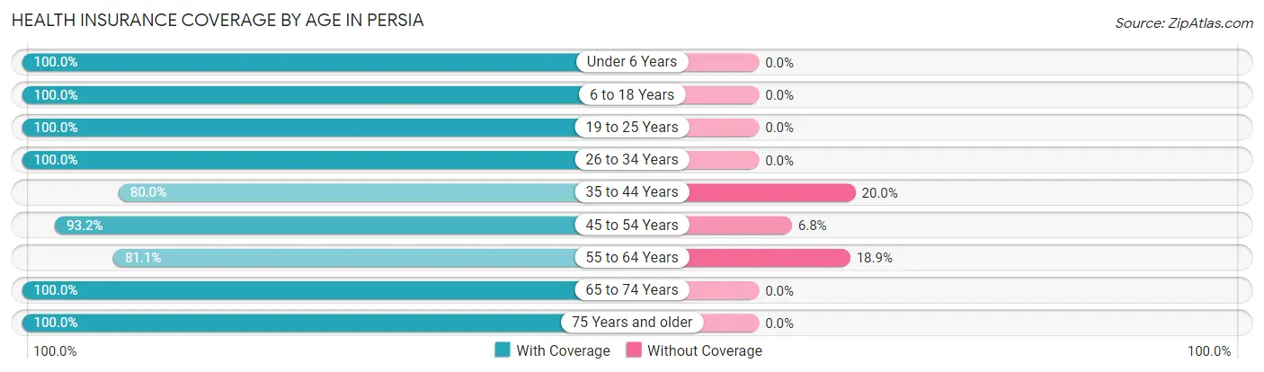 Health Insurance Coverage by Age in Persia