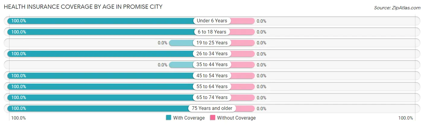 Health Insurance Coverage by Age in Promise City