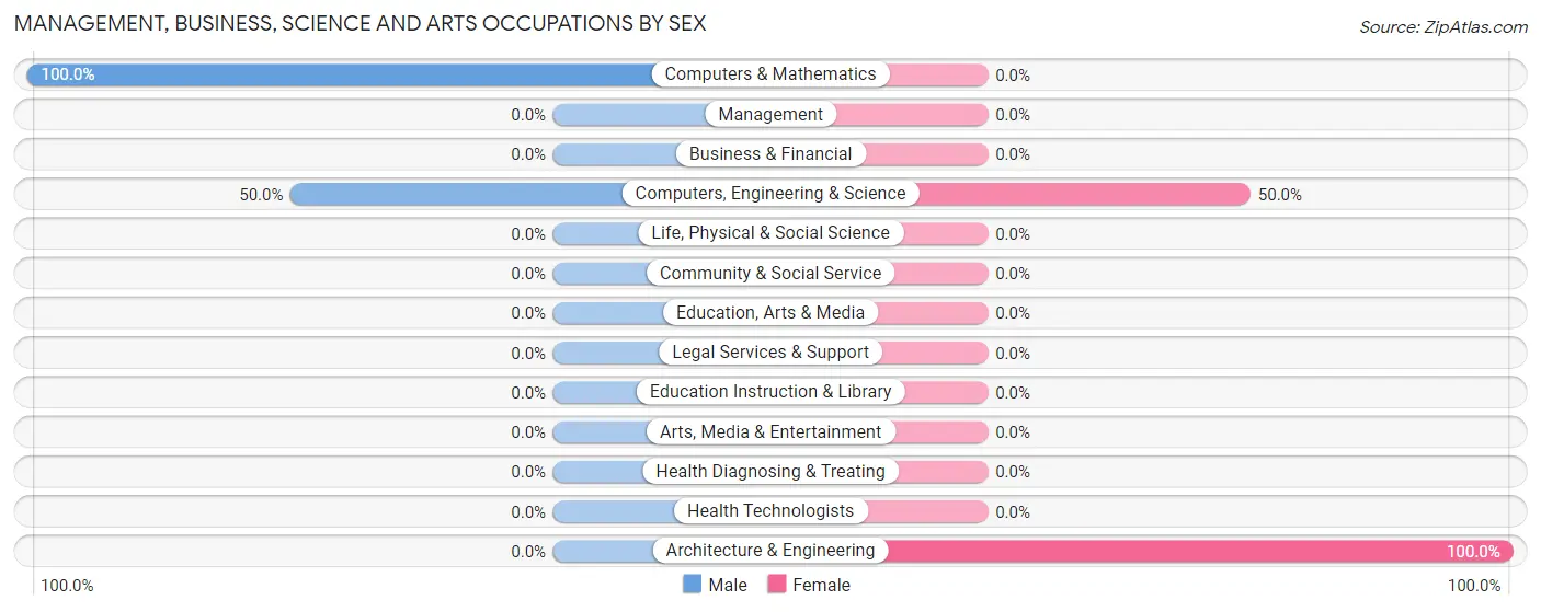 Management, Business, Science and Arts Occupations by Sex in Rathbun