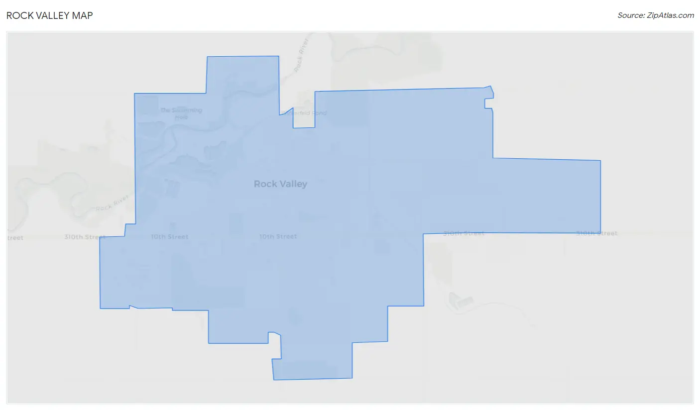 Rock Valley Map