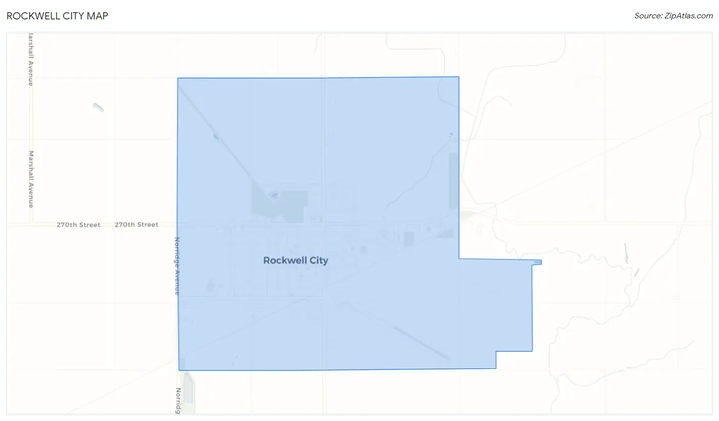 Rockwell City Map