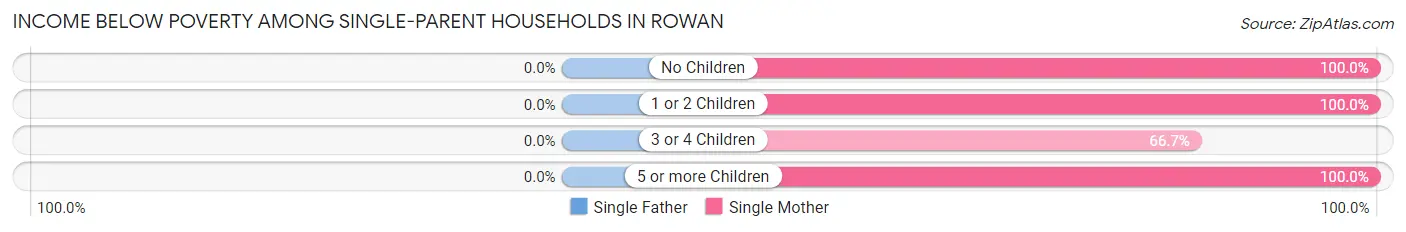 Income Below Poverty Among Single-Parent Households in Rowan