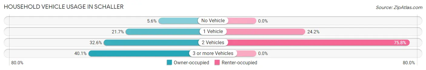 Household Vehicle Usage in Schaller
