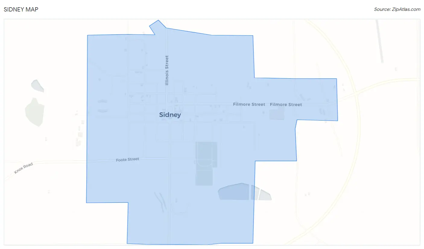 Sidney Map